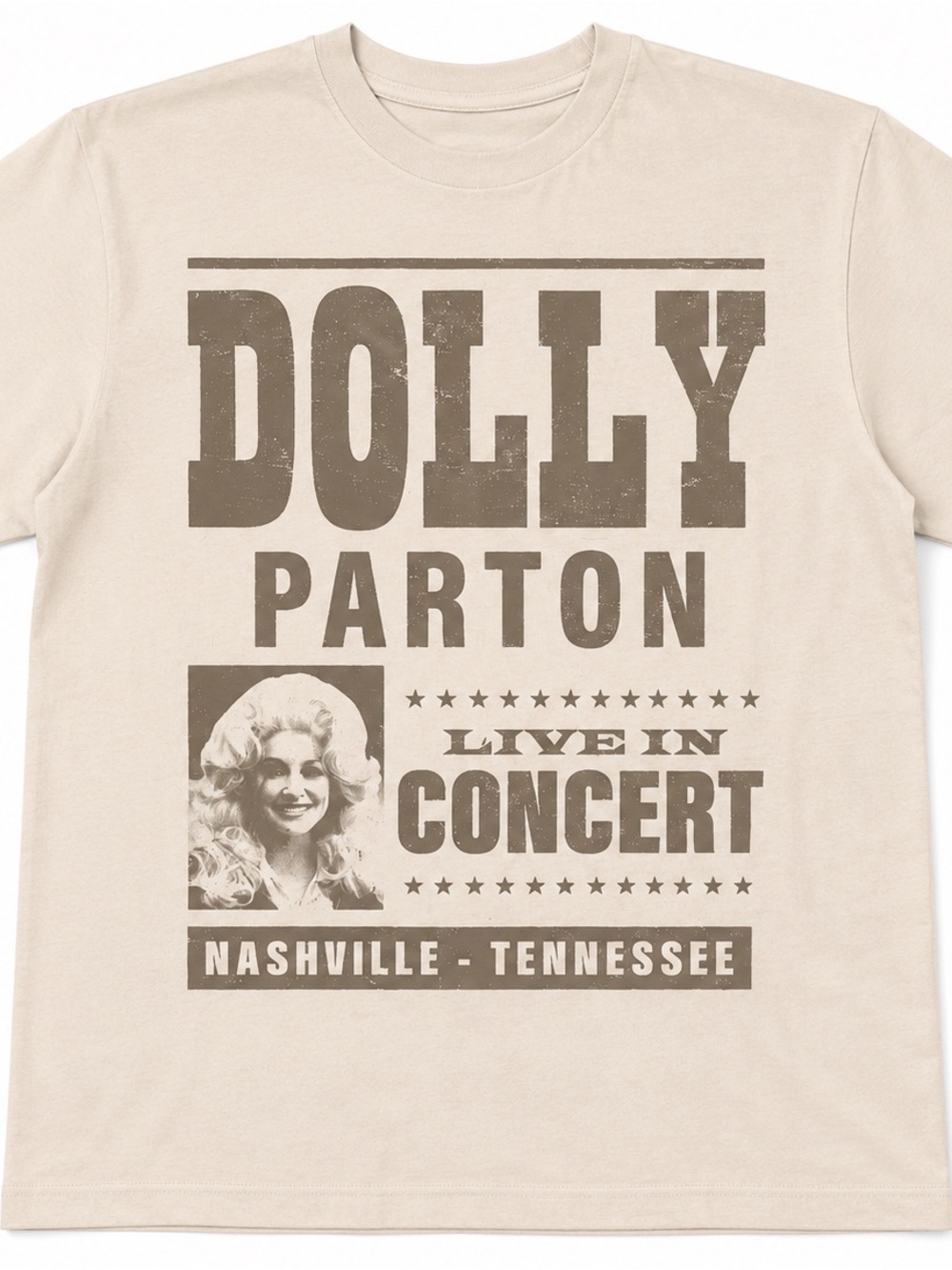 Goodfellow & Co Cream Dolly Parton Concert Tee